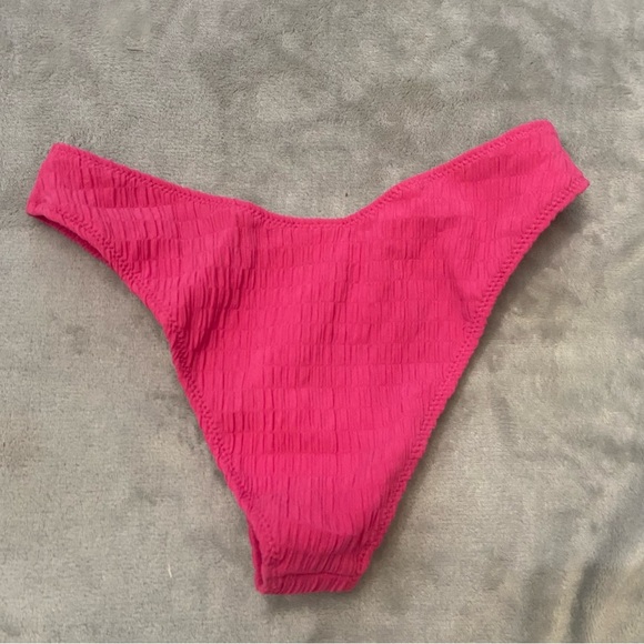 New! Montce lily hibiscus zig zag stitch scrunch bikini bottoms 24187 - Picture 5 of 8